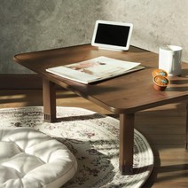 예쁜 교자상 원목 밥상 나무상 전통상 모던 접이식상 우드 엔틱 찻상다과상 소반, 색상 티케 좌식 테이블 (소)