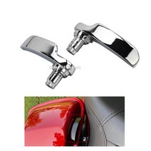 할리데이비슨악세사리 할리데이비슨악세사리지갑체인 Saddlebag 안장 가방 래치 키트 리프터 호환 할리 투어링 로드 킹 스트리트 일렉트라 글라이드 울트라 리미티드 flhr, 크롬 뚜껑 리프터