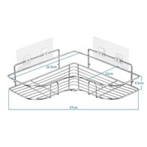 철제 선반 진열대 조립식 앵글 랙 욕실 주방 펀치 코너 프레임 샤워 연철 샴푸 스토리지, 스테인리스(1개)