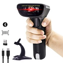 Symcode 무선 블루투스 바코드 스캐너 스탠드 포함 재고 관리를 위한 USB 1D 자동 리더기 윈도우 맥 OS 리눅스 컴퓨터와 함께 작동 아이폰 아이패드 안드로이드용