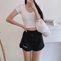 (1+1할인)레터링 스포티 반바지 트레이닝 숏츠