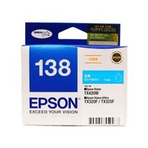 엡손(EPSON) 잉크 C13T138270 / NO.138 / 청록 / Stylus TX230W TX235 TX420W TX430W TX435W Stylus Office TX320F TX325F, 1개, 색상