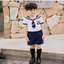 성가대복 성가대가운 찬양 초등학생을 위한 어린이 한국 학교 유니폼 정장 유치원 소년 소녀 티셔츠 네이비 스커트 선원 복장 코러스 의상교복 AliExpress, boys set+100cm height