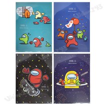 상세설명참조 어몽어스 제본노트 단품1개 랜덤발송 4종류 184x253mm