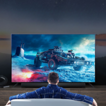 방폭 대형 화면 100 인치 120 LCD TV 4K HD 스마트 티비 교회 업소용 화면, LED-100 지능형 음성 버전