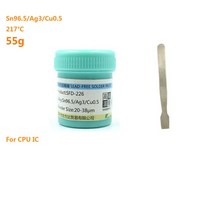 주석 납땜 붙여 넣기 217 ℃ 무연 고온 수리 용접 플럭스 주사기 유형 솔더 BGA PCB SMD 주석 Cream42/55g, 02 G