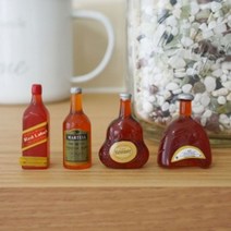 쭈bapha_양주 미니어처 4P 집들이선물 장식용 선반 홈데코 모형품 인테리어 테코 용품♥LtMS, ♥myside!