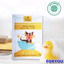 ForU585 호천펫 네츄럴테라피 아로마 탄산 솔트 클린샷 입욕제 일랑일랑향 12개, 상세페이지 참조