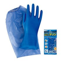 TOWA [토와]PVC토시형장갑 NO.778 블루 L, 단품, 1개