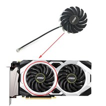 호환용 2pcs 87mm PLD09210S12HH 4Pin RTX2080 쿨러 팬 MSI Geforce RTX 2060 2070 2080 Super Ventus XS OC 그래픽, [02] PLD09210S12HH, 02 PLD09210S12HH