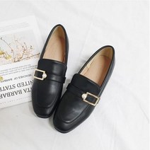 구두모모 시에로 진주 골드장식 스퀘어 로퍼 (2.5cm)