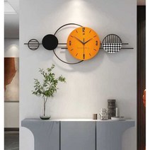 대형 벽시계 벽걸이 감성 사무실 무소음 아날로그, 블랙체크 - 대형