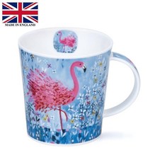 두눈 로몬드 본 차이나 머그 컵 팬시 페더스 플라밍고 320ml 1 개 Dunoon Lomond Bone China Mug