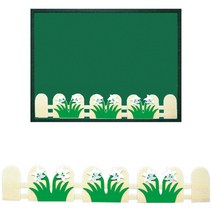 [동화오피스] 청양 펠트 울타리 / 환경판 꾸미기 미화 환경구성 완성품, 02 백합울타리