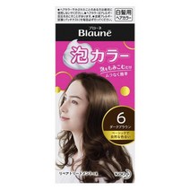 일본직송 새치 염색약 브로네 거품 흰 머리 염색 6 다크 브라운 카오 114
