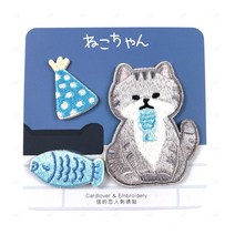 DIY 커스텀 동물 티셔츠 자수 스티커 에코백 귀여운 애니멀 리폼, 하얀강아지