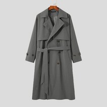 INCERUN 패션 남성 트렌치 옷깃 긴 소매 느슨한 더블 브레스트 스타일 코트 스트리트 의류 2023 캐주얼 윈드 브레이커 S5XL