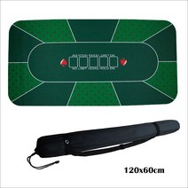 텍사스 포커 바카라 카드 게임 보드 고무 매트 바닥판, 텍사스 그린 패턴 1.2x0.6m