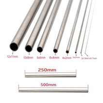 아크릴관 아크릴파이프 호스니플 유공관 13510pcs 304 스테인레스 스틸 원형 모세관 250mm 500mm 긴 원활한 직선 튜브, 3x2x250mm 1개