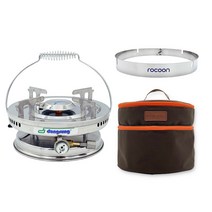 동성 해바라기버너 부탄가스용 풀세트 (부탄버너+링가드+가방)