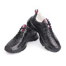 남성 악어가죽 스니커즈 천연가죽 워킹화 캐주얼 가죽운동화