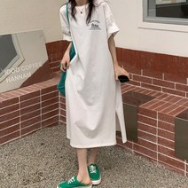 레터링포인트 휴가지 편안한착용 데일리 롱원피스