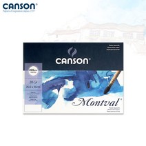캔손 몽발 수채패드 300g 25.6x36 8절 20매입 1면제본 중목/8절스케치북, CA807-PD8