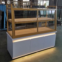 제빵 쇼케이스 진열대 유리 조명 케이크 카페, 150cmx55Wx140cm=2층