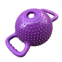 워터덤벨 물통 보틀 홈즈 아쿠아백 홈즈 물로 채워진 케틀벨 무게 조절 가능한 피트니스, 자주색