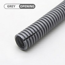 PP 절연 주름관 와이어 호스 스레딩 플라스틱 보호 슬리브 1 m 5m 10m 75mm345mm, 172.Grey Open - AOD 116 x ID 8