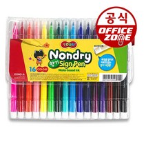 동아 논드라이 향기 사인펜 16색