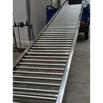 컨베이어벨트 슬라이드 롤러 콘베어 상하차 자바라, 1m 30cm (스테인레스), 1개