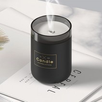 신생아 아기 가습기 280ml 캔들 무드등 미니 usb, 핑크