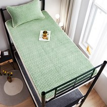 캐릭터 침대 시트 기모 매트리스 패드 원룸 이불 바닥 요 침구 누빔 겨울 커버 매트, 푸르스름하다