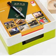 상세정보참조 책상 문서 서류 이면지 정리 적층 보관함, 색상, 화이트