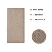 침실 장식 소프트 팩 침대 헤드 보드 충돌 방지 벽 패널 벽지, colour05, 30x30cmx1pcs
