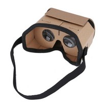 메타버스교육 스마트글라스 컴퓨터vr 가상 현실 안경 google 골판지 안경 스마트폰용, 갈색