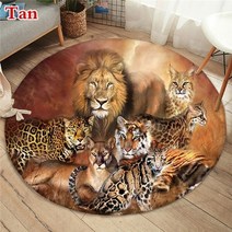 호피무늬 레오파드 거실 침실 러그 카펫 매트 깔개 미끄럼방지