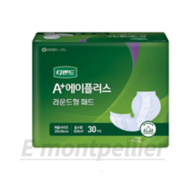 유한킴벌리 남녀공용 디펜드 속 기저귀 라운드형 성인기저귀/패드 대형, 29x56cm/라운드 대형, 30개입, 100개