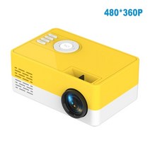 salange j15 pro mini 프로젝터 led 빔 홈 시어터 480x360 픽셀 휴대용 미디어 비디오 플레이어 1080p hdmi-compatible usb, 노란색, au 플러그