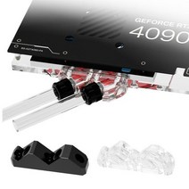 커스텀수냉 배로우 G1 4 &quot 45 도 각도 터미널 수리 컴퓨터 PC 수식, Black POM