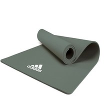아디다스 남녀공용 미끄럼 방지 스포츠 양면 두꺼운 요가매트, 다크 그린