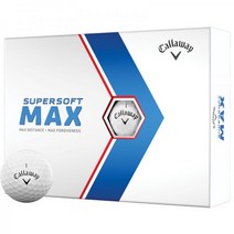 캘러웨이 2023 슈퍼소프트 MAX 화이트 커스텀 골프공 100% 정품보장, White, 1- 4, 12-Ball Pack, 1개, 1개