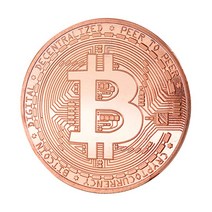 기념주화 비트코인선물 모형소품Bitcoin 물리적 소장품 BTC 로즈 골드 실버 도금 코인 아트 골동품 모방 백, 03 Rose gold Bitcoin