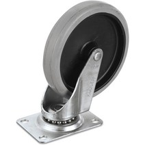 운반 바퀴 RCP4501L2 - 러버메이드 교체용 스위블 캐스터 바요넷 12.7cm(5인치) 휠 블랙, 한개옵션0