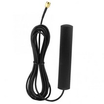 와이파이 블루투스 패치 안테나 SMA 수 커넥터 5dB 고 이득 유연한 소프트 2400-2500MHz 라우터/IP/PC/카메라 용, 01 Black