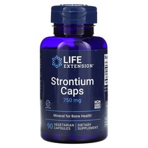라이프 익스텐션 스트론튬 스트론티움 750mg 90캡슐 Strontium Caps 미네랄