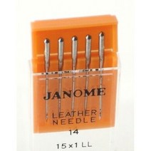 Janome 재봉틀 미싱 Leather Size 14 Needle 5 Count Pack New