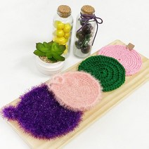 초등 취미키트 코바늘로 티코스터와 수세미 뜨기 미술 만들기 DIY 재료 방과후 돌봄교실