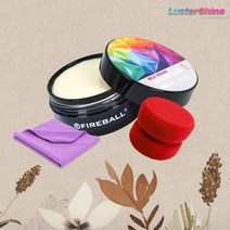 파이어볼 쇼카왁스 밀크크림 130g 40g 자동차 고체 왁스 차량 광택제 관리제+어플타월, 01 밀크크림 130g (어플+타월)